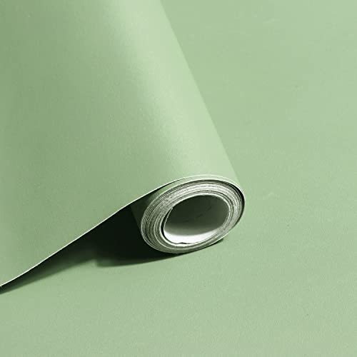 Papel Tapiz Verde De 118 X17.7  Color Solido Papel Tapiz