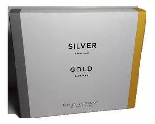Perfumes Zara Man Gold + Silver 80ml C/u Nuevo