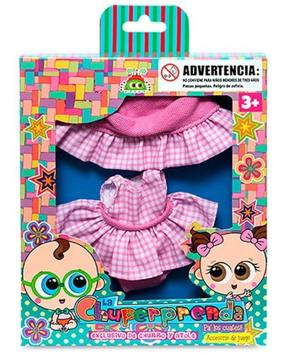 Imagen 2 de 3 de Vestido Rosa P/ Muñecas Chamoy Amiguis Distroller 981073