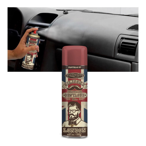 Imagem 2 de 5 de Silicone Perfumado Spray Destaque London 400ml Centralsul