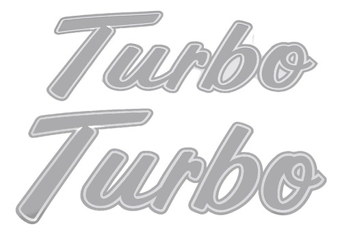 Emblema Adesivo Ford F1000 Turbo Prata Tbpr