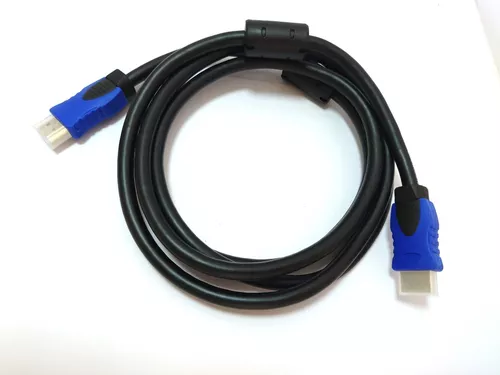 Cable HDMI con Filtro 1.5 Metros HD 3D V1.4 Enmallado Negro con