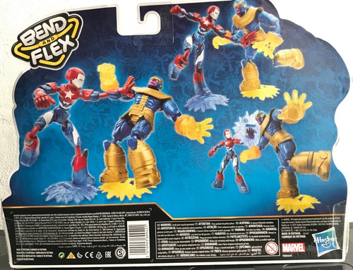 Avengers Figuras De Iron Man Patriot Vs Thanos Bend And Flex