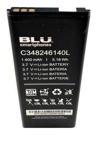 Bateria Pila Blu A5l A0050ll C348246140l 30d Gtia Nueva