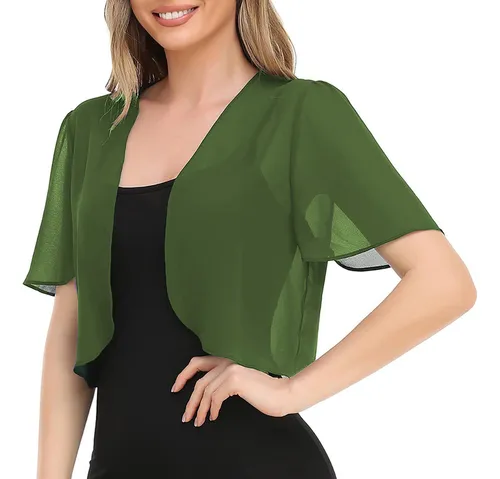 Green bolero cardigan sales