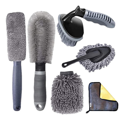 * Kit De Lavado De Autos, Juego De Cepillos Para Neumáticos