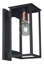 Comprar Farol De Hierro Pared Exterior E27 Moderno Apto Led Fachada Color Negro