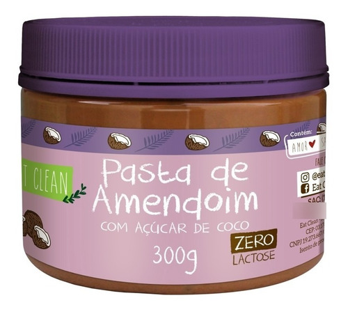 Pasta De Amendoim C/ Açúcar Coco 300g (eat Clean)