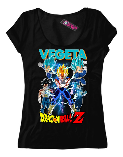 Remera Mujer Vegeta Dragon Ball Z Serie Anime Dbb27