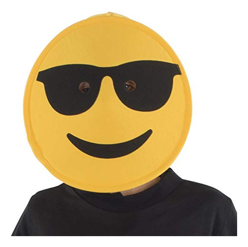 Máscara De Emoji Para Niños De Dress Up America, Accesorio D