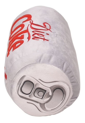 Coca Cola Diet - Almohada De Felpa Bordada Gris Clásica, 13