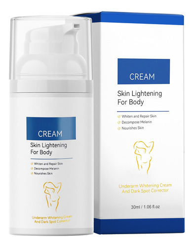 Crema Blanqueadora Para Axilas, Rodillas, Codos, Parte Inter
