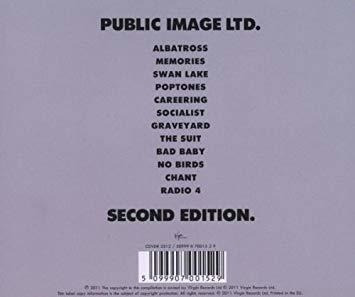 Public Image Ltd ( Pil ) Second Edition Europe Import Cd