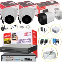 Comprar Cámaras De Seguridad Kit Cctv 1080p Dahua Dvr 4ch + 3cámaras