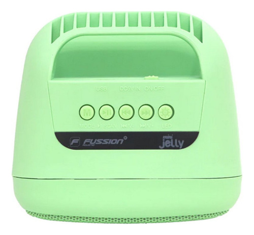 Bocina Fussión, Mini Jelly Colorfull Bluetooth 6 Colores Color Verde Claro