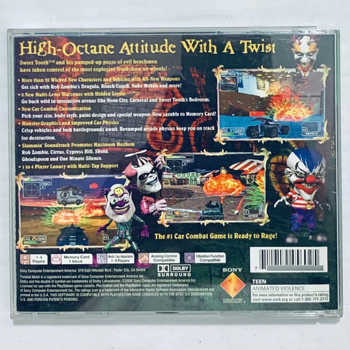 Twisted Metal 4 (greatest Hits) - Playstation - Ps1 / Psone