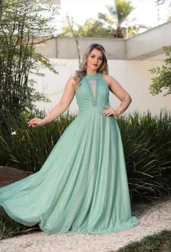 Vestido Madrinha Royal Tifany Rose Luxuoso Costas Tule Cores