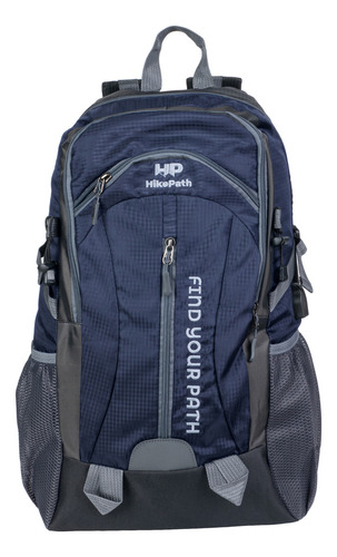 Mochila Senderismo 40l De Viaje Tactica Montañismo Campismo Color Azul Diseño De La Tela Liso