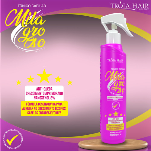 Kit Cronotrat 300ml + Tônico Milagroso 300ml + Másc. Bananut