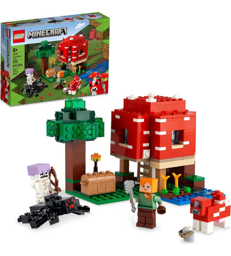 Lego Minecraft The Mushroom House Set 21179 (272 Piezas)