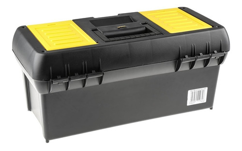 Caja de herramientas Stanley 16-013 de plástico 206mm x 403mm x 181mm negra y amarilla