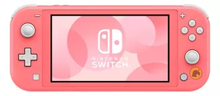 Nintendo Switch Lite 32gb Animal Crossing Coral