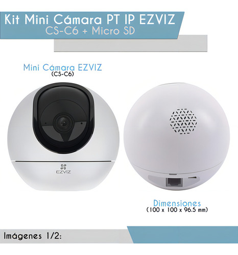 Mini câmera PTZ IP Ezviz C6-PLUS-256 PT 4 MP de armazenamento MicroSD 256 GB Detecção sem fio para humanos, animais de estimação e áudio bidirecional CS-C6 Night Vision Plus Tracking Zoom