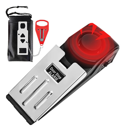 Cerradura Y Alarma De Tope De Puerta, 120db, Seguridad