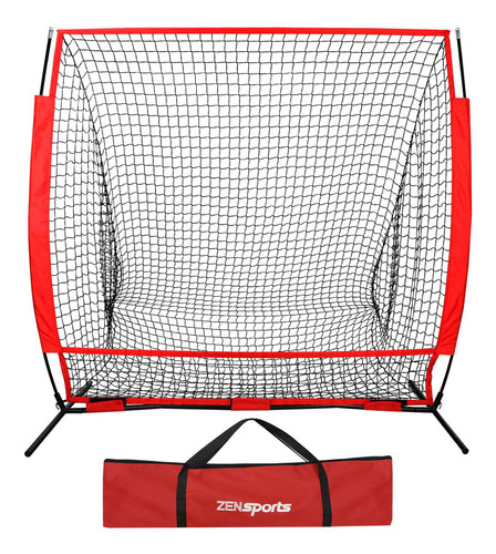 Red Entrenamiento De Béisbol Segawe De 5x5 Pies Con Bolsa