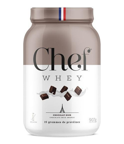 Chef Whey Protein Zero Lactose Choc.amargo 907g - Chef Whey