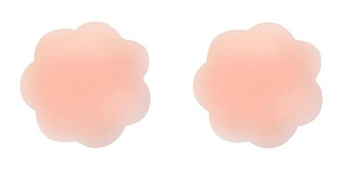 Pezoneras De Silicona Beige Para Escote Traje Baño Push Up 