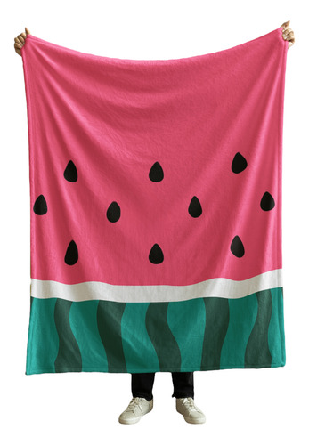 Cobija Frazada Manta Yo Soy La Señora Loca De Los Perros Frutal Sandia Frazada Ligera 110x160cm