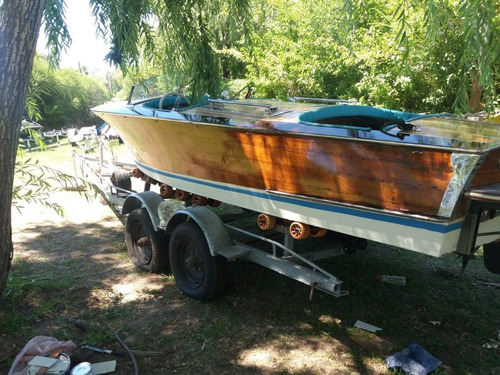 Lancha Clasica De Madera