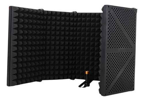 Mic Isolation Studio Grabación Estudio Profesional Negro