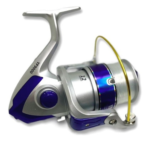 Reel Frontal Mar Grande 12 Rulemanes Pesca Pesada Nylon 9000