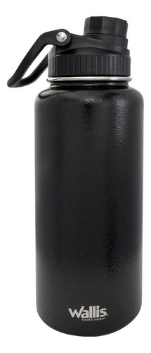 Cilindro Térmico Wallis De Acero Inoxidable, 950 Ml, Negro