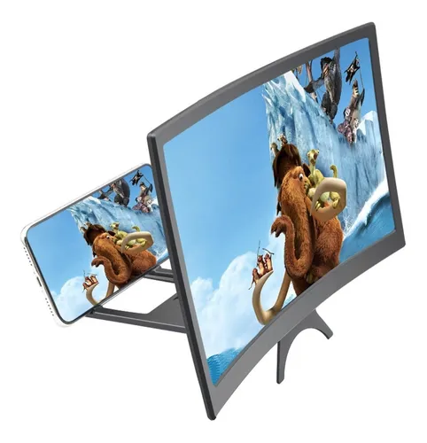 Pantalla Hd Amplificadora Para Teléfono Con 12 Pulgadas