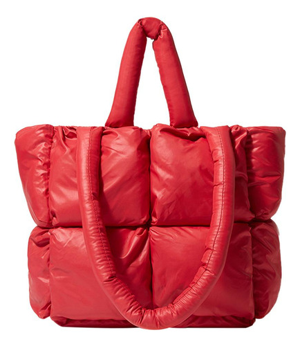 Bolsa Acolchada Para Mujer, Bolsa Acolchada Con Plumas