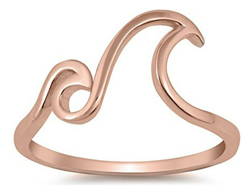 Choose Your Color Sterling Silver Double Wave Ring