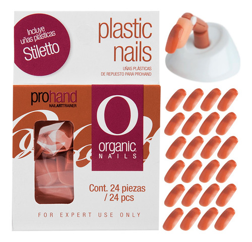 Uñas Plasticas De Repuesto Prohand 24 Pzas  By Organic Nails