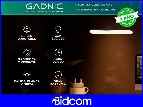 Lámpara De Escritorio Led Magnética Gadnic Luz Táctil