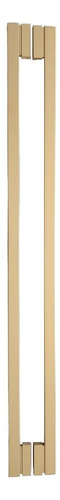 Puxador Para Porta Moma Dourado Fosco Zen Duplo 1500 Mm