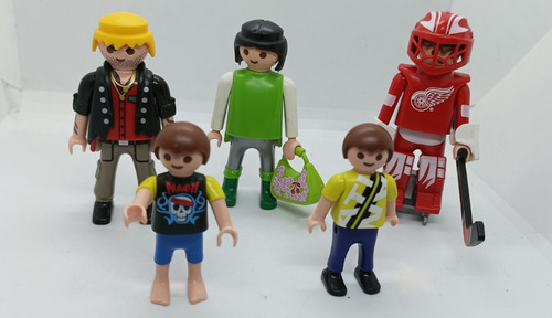 Familia Papá Mamá Deportista Jockey  Playmobil