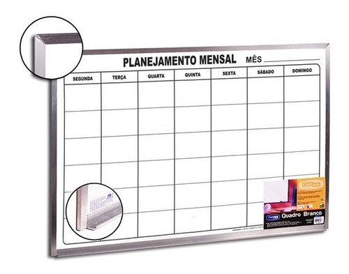 Quadro Planejamento Mensal 60x90 