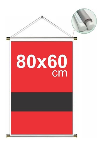 Banner Personalizado 80x60cm Arte Inclusa Cor Colorido
