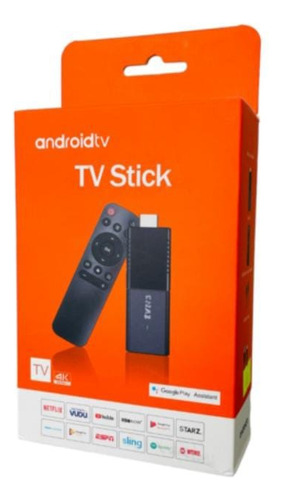 Tv Stick Convertidor Smart Tv Android 14.0 16gb+2gb+5g Negro Estándar