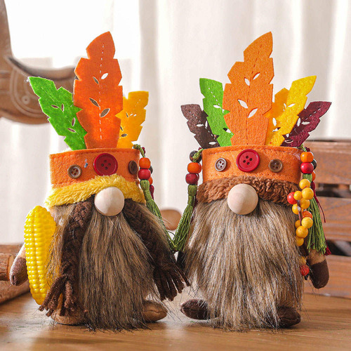 Adornos De Cabeza Enana Para Decoración Otoñal De Halloween,