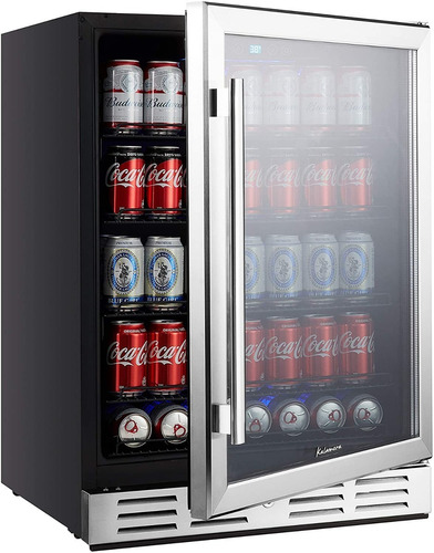 Refrigerador De Vitrina Bebidas + Cerradura Kalamera 154 Lts