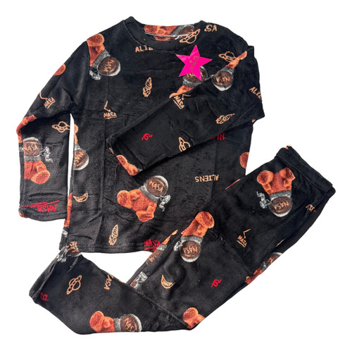Pijama Invierno Polar Plush Peluche Niño Niña Personajes