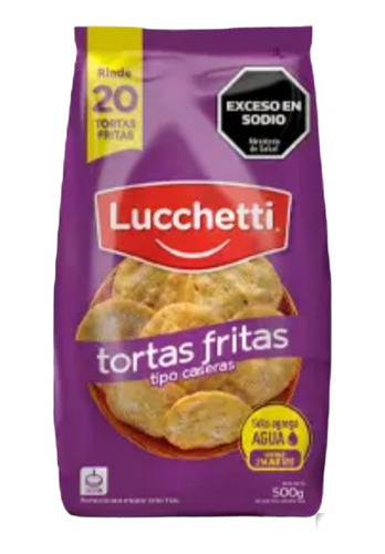 Harina Lucchetti Tortas Fritas Caseras De 500g Pack 3u